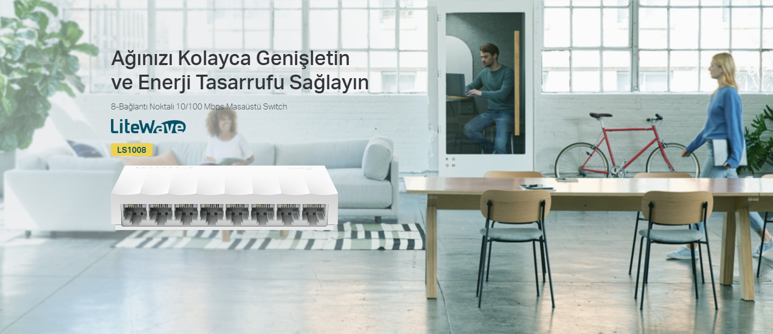 Tp-Link LS1008 8 Port Network Switch 10/100Mbps